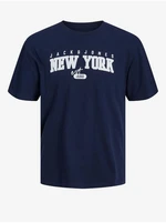 Dark blue men's T-shirt Jack & Jones Cory Tee - Men's