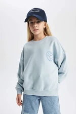 DEFACTO Relax Fit Crew Neck Sweatshirt