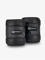 Black Wrist and Ankle Weights 1.1 kg Worqout Wrist and Ankle We - unisex