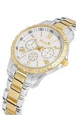 Polo Air Luxury Stone Women's Wristwatch Silver-gold Color