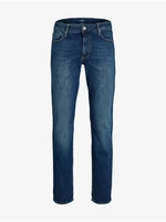 Dark Blue Mens Slim Fit Jeans Jack & Jones Clark - Men