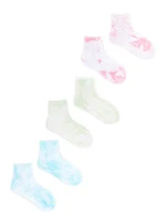 Yoclub Kids's Girls' Ankle Cotton Socks Tie Dye 3-Pack SKS-0091U-0000