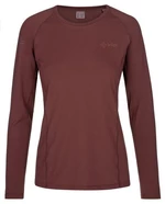 Women's functional long sleeve T-shirt KILPI LINA-W dark red