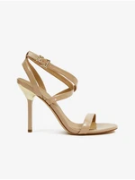 Beige women's high-heeled sandals Michael Kors Asha