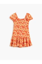 Koton Dress - Orange - Ruffle both