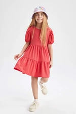 DEFACTO Girls Short Sleeve Dress