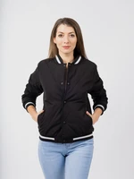 Women's Quilted Bomber Jacket GLANO - Black