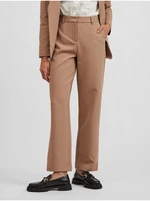 Brown trousers VILA Britt - Women