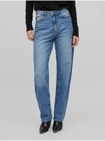 Blue Women Straight Fit Jeans VILA Kelly - Women