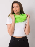 Fluo green viscose neck warmer