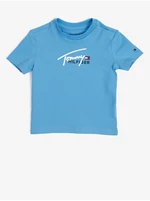 Modré klučičí tričko Tommy Hilfiger - Kluci