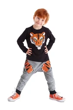 Denokids Tiger Claw Boy's Winter T-shirt Trousers Set