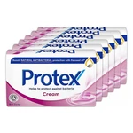 PROTEX Cream Tuhé mydlo s prirodzenou antibakteriálnou ochranou 6 x 90 g