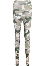 Dámské legíny s vysokým pasem Camo Tech maskáčová/růžová