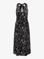 Black women's patterned midi dress ONLY Jane