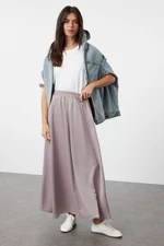 Trendyol Lilac Shiny Fabric Woven Skirt