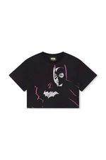 Dětské bavlněné tričko Dkny x DC Comics černá barva