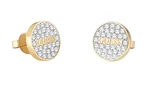 Guess Třpytivé pozlacené náušnice pecky Studs Party JUBE02155JWYGT/U