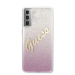 Zadní kryt Guess PC/TPU Vintage pro Samsung Galaxy S21+, růžová