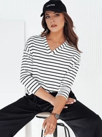 VARASE women's striped blouse white Dstreet