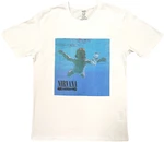 Nirvana Camiseta de manga corta Nevermind Album Blanco 2XL