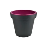 Szaro-fioletowa doniczka Gardenico Metro Twist, ø 29,5 cm