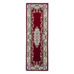 Czerwony wełniany dywan Flair Rugs Aubusson, 67x210 cm