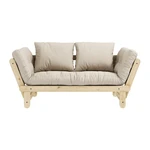 Sofa rozkładana Karup Design Beat Natural Clear/Beige