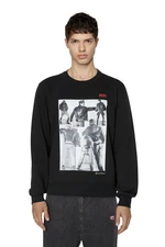 Diesel Mikina - PR-S-GINN SWEAT-SHIRT čierna