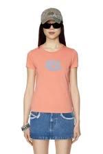 Diesel T-shirt - T-SLI-E2 T-SHIRT orange