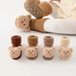 New Baby Socks with Plush Loops Thickened Autumn and Winter Baby Anti Slip Floor Socks Toddler Socks