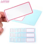12 Sheets Blank Stickers 34*73mm Self Adhesive Label Blank Note Label Bar Sticky White Writable Name Stickers