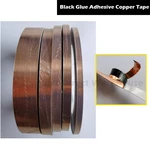 1 roll 1/6 inch Wide Black Back Copper Foil Tape (adhesive backed) 33Meters Length 4mm width for Stainless Glass Art