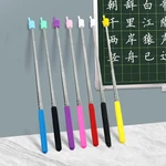 Retractable Teacher Pointer Finger Stainless Steel Telescopic Rod Guiding Teaching Pointer Whiteboard Pointer School Supplies