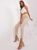 Light beige suit trousers by OCH BELLA