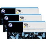 HP Ink 771C originál žltá 775 ml B6Y34A 3 ks