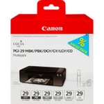 Canon Ink cartridge PGI-29  originál kombinované balenie šedá, svetlo šedá , čierna, matná čierna, foto čierna, Chroma O