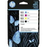 HP Ink cartridge 950 originál balenie po 4 ks čierna, zelenomodrá, purpurová, žltá 6ZC65AE