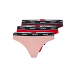 HUGO BOSS Three Pack Of Thong Of Logo Waistband Stretch-Cotton