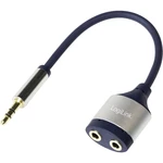 LogiLink CA1100  jack audio adaptér [1x jack zástrčka 3,5 mm - 2x jack zásuvka 3,5 mm] čierna