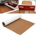 ELuto 240cm x 90cm x 5mm EVA Foam Teak Decking Sheet Boat Yacht Floor Mat Self-Adhesive Marine Flooring Faux Carpet Stic