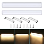 2PCS 60cm Ceiling Batten Linear 2835SMD Tube Light Bar Surface Mount 20W Purification Tube Light 85-265V