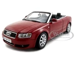 Audi A4 Red Convertible 1/18 Diecast Model Car by Motormax