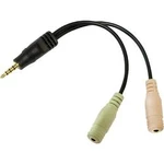 Jack audio adaptér LogiLink CA0021, černá