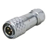 Kulatý konektor série DELMSF 1210 Deltron Connectors DELMSF1210/P5I, kulatý konektor DIN, Provedení konektoru: zástrčka, rovná IP67, mosaz, pochromova