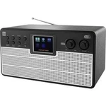 Internetové stolní rádio Dual Radiostation IR 100, Bluetooth, Wi-Fi, internetové rádio, černá, stříbrná