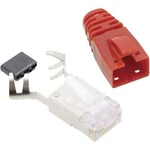 Konektor RJ45 Cat6 BEL Stewart SS-39200-012-K-RD (SS39RTE), zástrčka rovná, červená