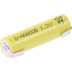 Speciální akumulátor Mexcel -AA800B, AA, pájecí špička ve tvaru U, Flat-Top , Ni-Cd, 1.2 V, 800 mAh