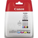 Canon Inkoustová kazeta CLI-571 BKCMY originál kombinované balení foto černá, azurová, purppurová, žlutá 0386C005