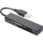 Externí čtečka paměťových karet ednet 85241, USB 2.0, černá